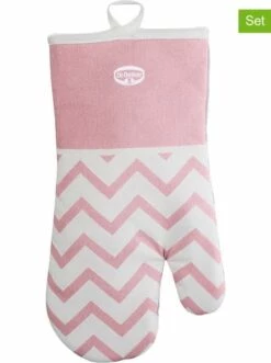 Neu ⌛ Heimtextilien Dr. Oetker 2er-Set: Ofenhandschuhe "Retro" In Rosa - (L)32 X (B)18 Cm Günstig Kaufen 🌟