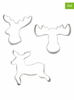 Billig 😍 Backformen & -zubehör Dr. Oetker 3er-Set: Edelstahl-Ausstecher "Hirsch & Elch" Günstig Kaufen 🥰