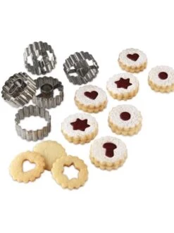 Angebote 😍 Backformen & -zubehör Dr. Oetker 5er-Set: Edelstahl-Ausstecher "Linzer" Günstig Kaufen 🤩 -Dr.oetker Verkaufsladen dr oetker 5er set edelstahl ausstecher linzer 2