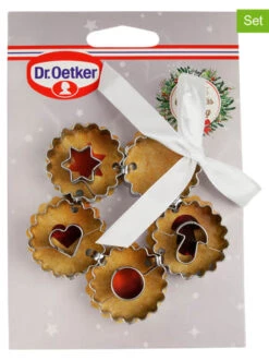 Angebote 😍 Backformen & -zubehör Dr. Oetker 5er-Set: Edelstahl-Ausstecher "Linzer" Günstig Kaufen 🤩