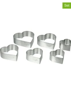 Großhandel 💯 Backformen & -zubehör Dr. Oetker 6er-Set: Ausstecher "Herzen" In Silber Günstig Kaufen ✨