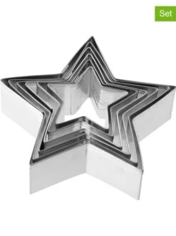 Aktion ✔️ Backformen & -zubehör Dr. Oetker 6er-Set: Ausstecher "Sterne" In Silber Günstig Kaufen 👍