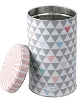 Bester Verkauf 😍 Vorratsbehälter Dr. Oetker Aufbewahrungsdose "Retro" In Rosa/ Grau - 1,5 L Günstig Kaufen ⭐