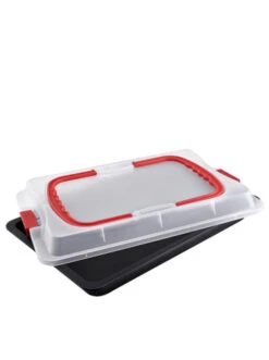 Angebote 👍 Backformen & -zubehör Dr. Oetker Backblech "Bake & Go" In Schwarz/ Weiß - (L)42 X (B)29 Cm Günstig Kaufen ✔️ -Dr.oetker Verkaufsladen dr oetker backblech bake and go in schwarz weiss l 42 x b 29 cm 2