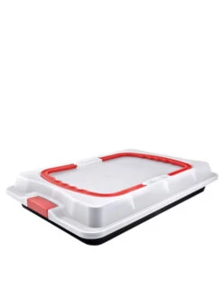 Angebote 👍 Backformen & -zubehör Dr. Oetker Backblech "Bake & Go" In Schwarz/ Weiß - (L)42 X (B)29 Cm Günstig Kaufen ✔️