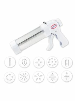 Am billigsten ✔️ Backformen & -zubehör Dr. Oetker Gebäckpresse Inkl. 10 Formscheiben Küchenhelfer Classic Günstig Kaufen ✔️