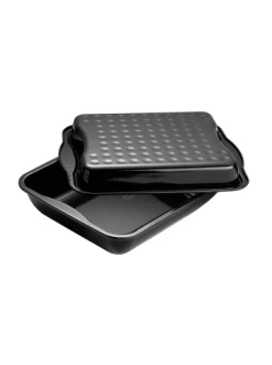 Bester Verkauf 🛒 Kochgeschirr Dr. Oetker Maxi-Bräter Mit Deckel Emaille Back-Idee Kreativ, 42x34 Cm Günstig Kaufen 😉