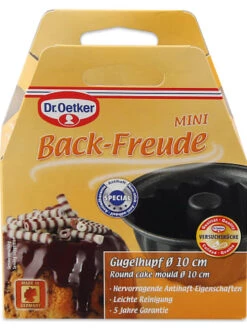 Schlussverkauf 🌟 Backformen & -zubehör Dr. Oetker Mini-Gugelhupfform "Back Freude" In Schwarz - Ø 10 Cm Günstig Kaufen ✨ -Dr.oetker Verkaufsladen dr oetker mini gugelhupfform back freude in schwarz o 10 cm 2