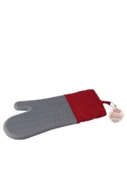 Rabatt 😉 Heimtextilien Dr. Oetker Ofenhandschuh "Flexxibel" In Rot/ Grau - (L)31 X (B)14 Cm Günstig Kaufen 💯