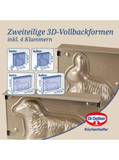 Blitzangebot 🤩 Backformen & -zubehör Dr. Oetker Osterbackformen-Set "Goldiges Ostern", Hase- Und Lamm-Backform Günstig Kaufen ⭐ -Dr.oetker Verkaufsladen dr oetker osterbackformen set goldiges ostern hase und lamm backform 3